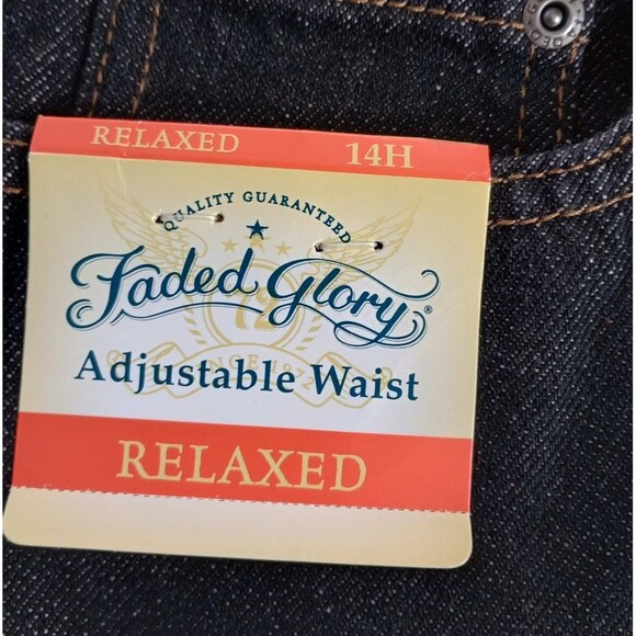 Faded Glory Relaxed Jeans & Black Nylon Cargo Shorts Size 14 Husky - Picture 6 of 15